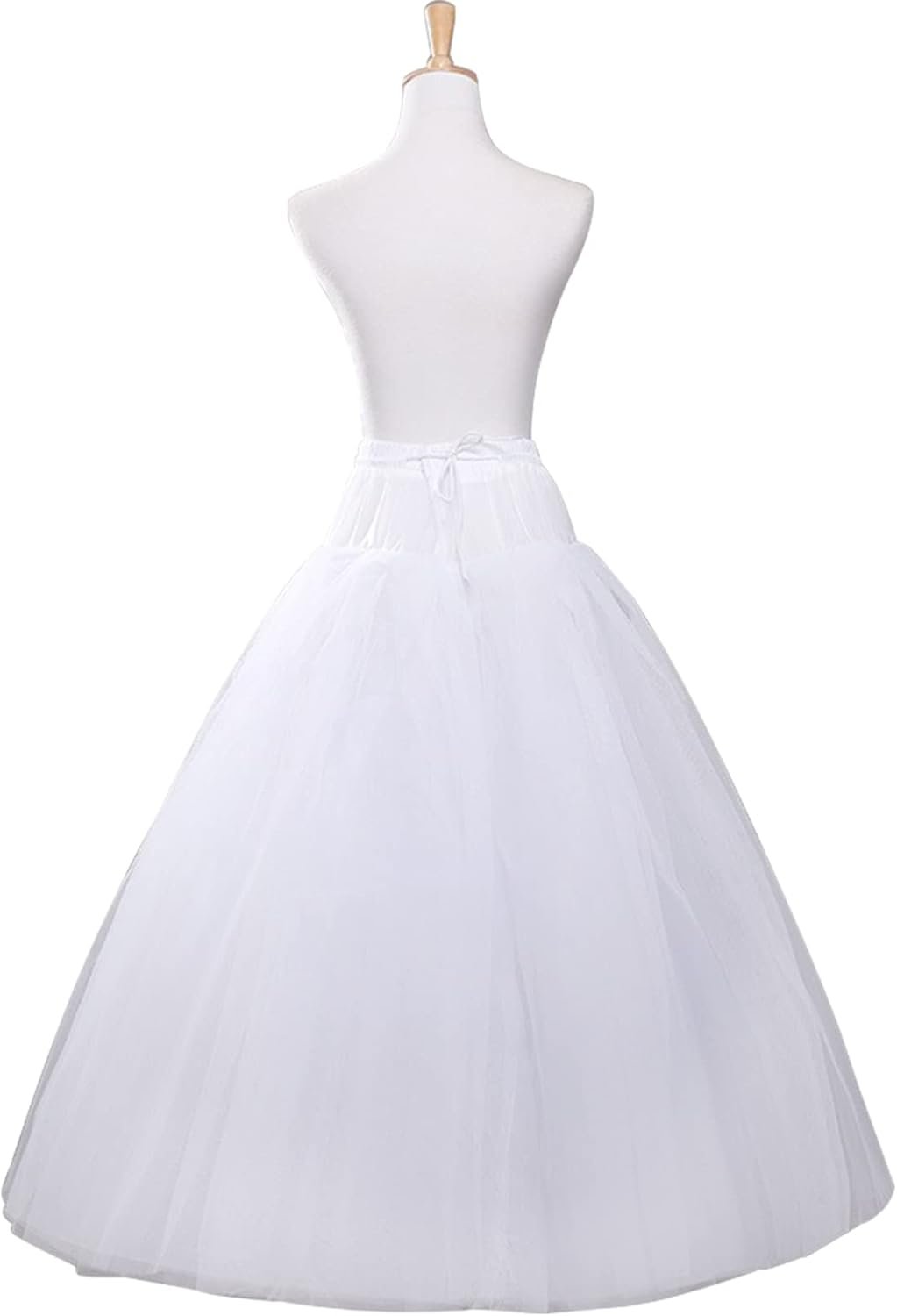Hoopless Petticoats Crinoline A-line Slips Underskirt for Bridal Gown Floor Length - Image 2