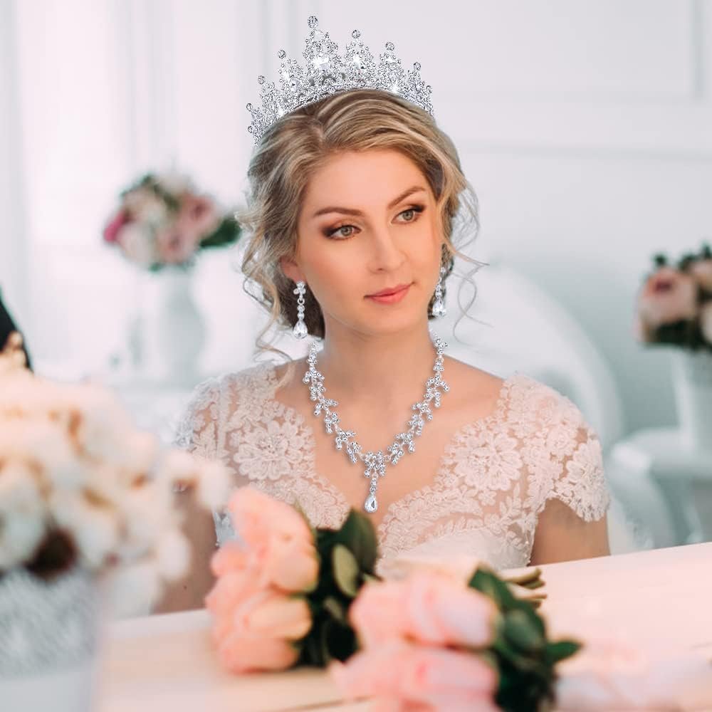 Crystal Tiaras and Crowns for Women Princess Girls,Jeweled Wedding Tiara for Bride,Birthday, Cosplay - Image 3