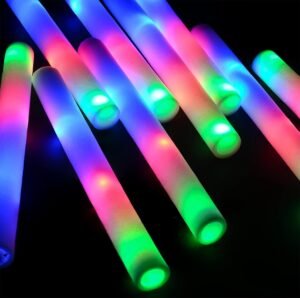 150 Pcs Glow Sticks Bulk-LED Foam Sticks Glow in The Dark Party Supplies,Foam Glow Sticks for Wedding, Party, Concert,Raves, Party Favors Halloween Christmas
