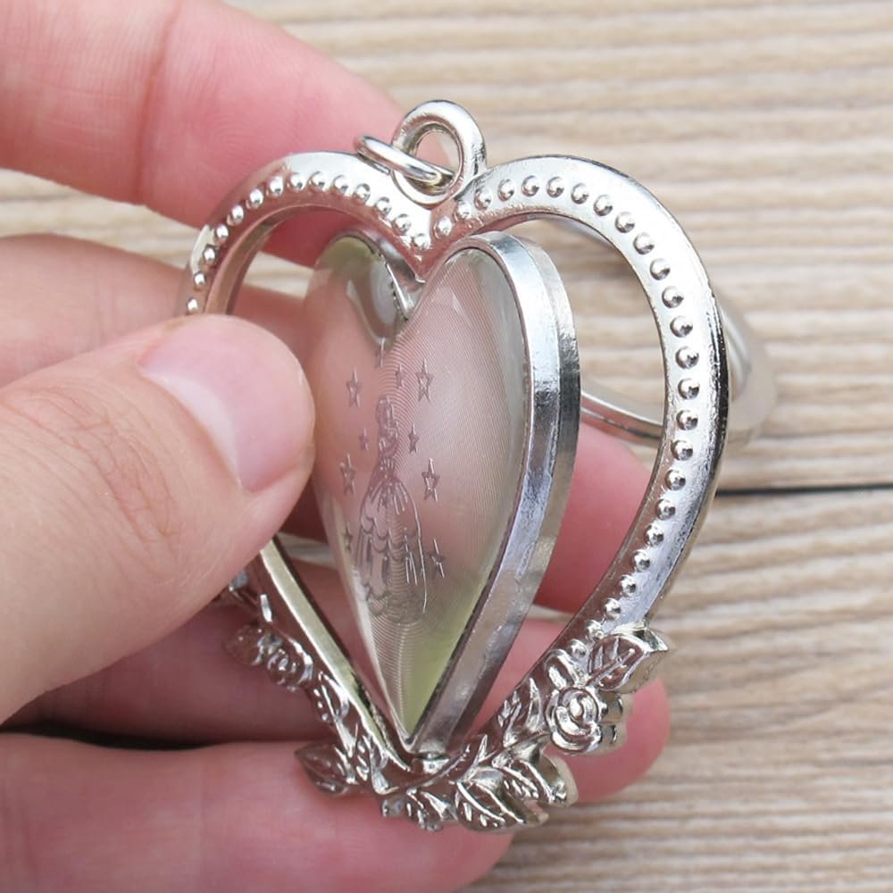 12 pcs Personalized Quinceanera Party Favors Recuerdos para Quinceañera Heart Keychains Sweet 16 Quinceanera (Sil/Gol) - Image 7