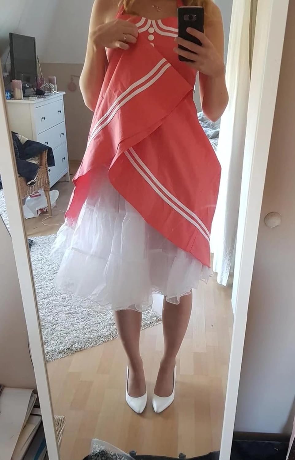 BABYONLINE D.R.E.S.S. Women Crinoline Petticoat for Vintage Dress Short Tutu Slips Underskirt - Image 3