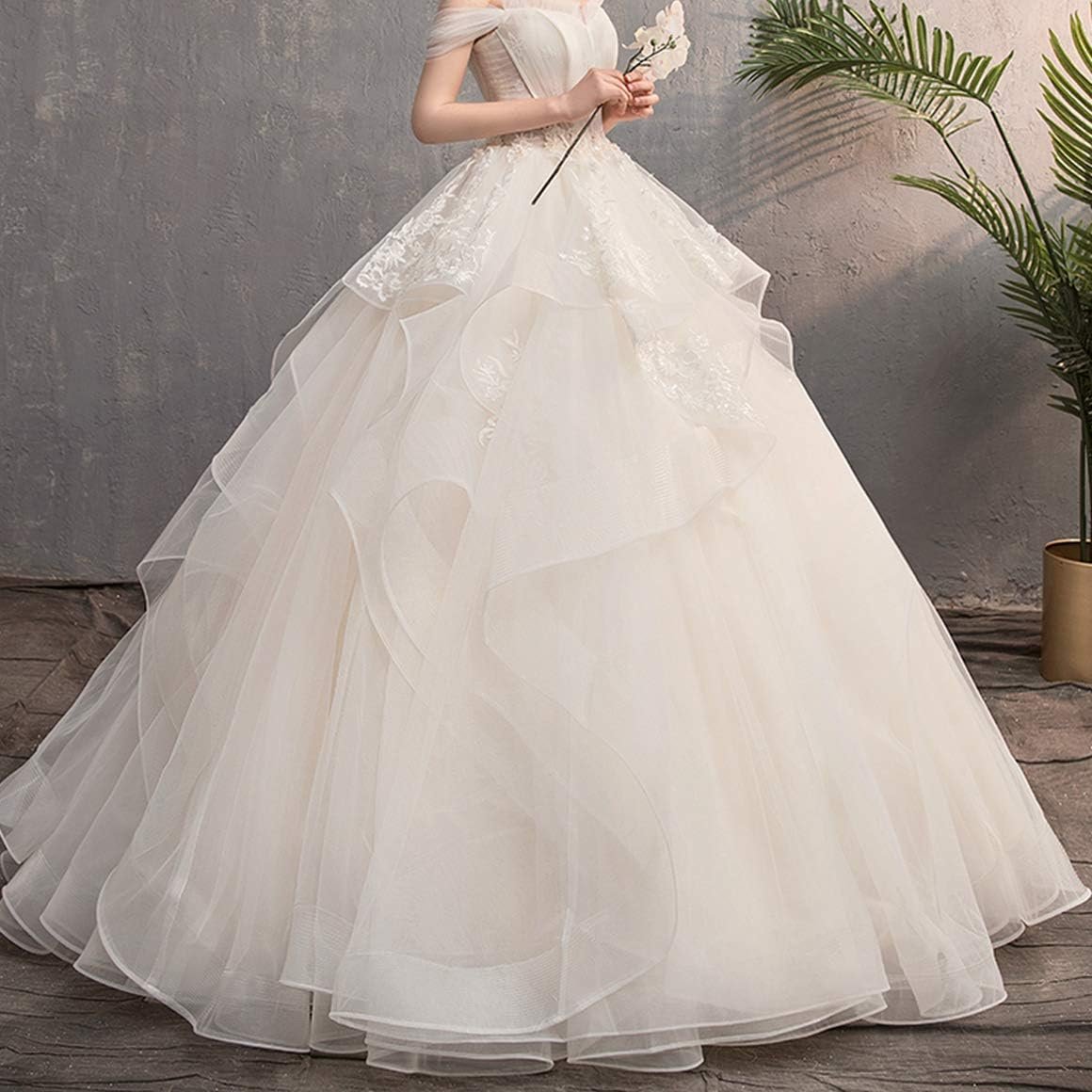 Women Petticoat Crinoline 6 Hoop Skirt Petticoats for Women Underskirt Ball Gown - Image 4