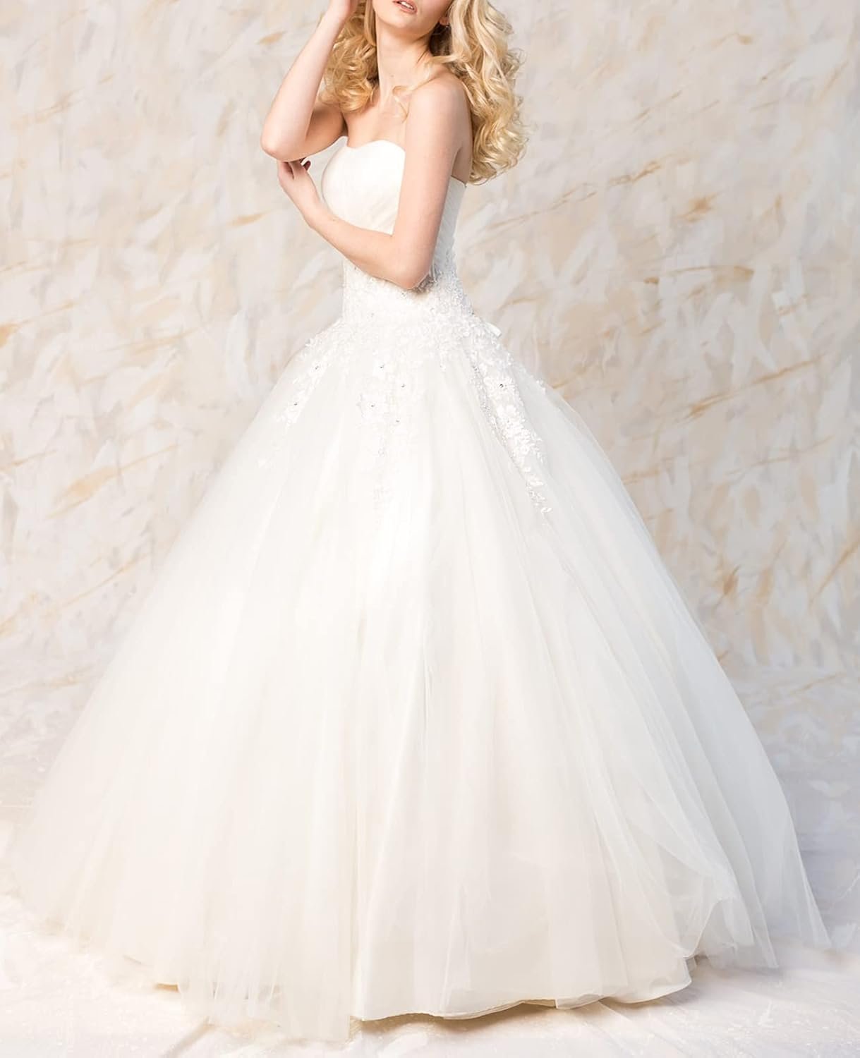 Hoopless Petticoats Crinoline A-line Slips Underskirt for Bridal Gown Floor Length - Image 5