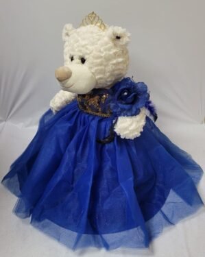 20″ Quince Anos Quinceanera Last Doll Teddy Bear with Dress (Centerpiece) B16631-15G (Royal Blue)
