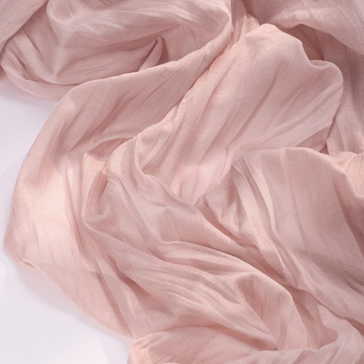 Socomi Pink Table Runner Valentine's Day Cheesecloth Table Runner Spring Easter 120 inch Cheese Cloth Runner 10FT Boho Rustic Gauze Table Runner for Wedding Party Baby Shower Birthday Decor - Image 2