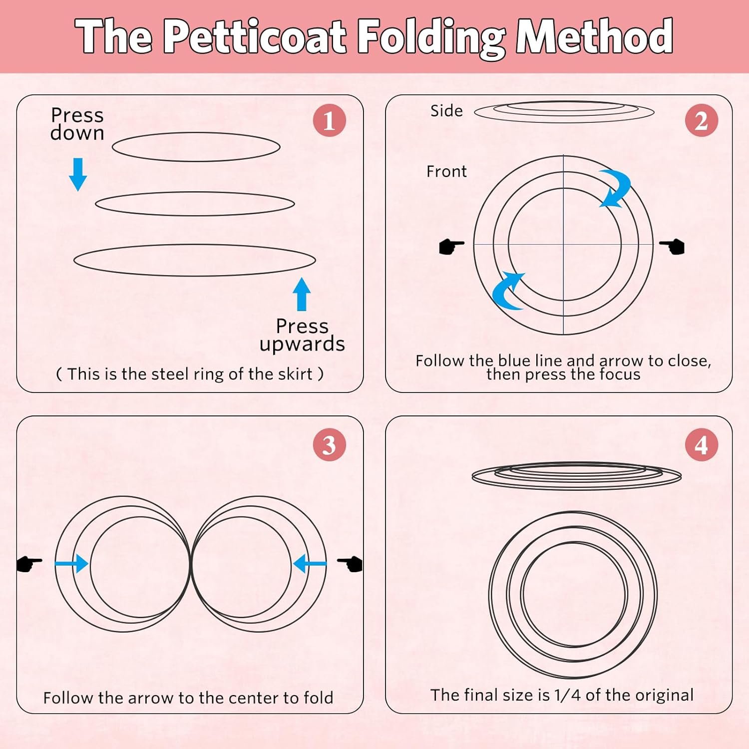 Women 6 Hoop 6 Layered Petticoat White A-line Floor-Length Crinoline Underskirt for Bridal Wedding Dress Ball Gown - Image 7