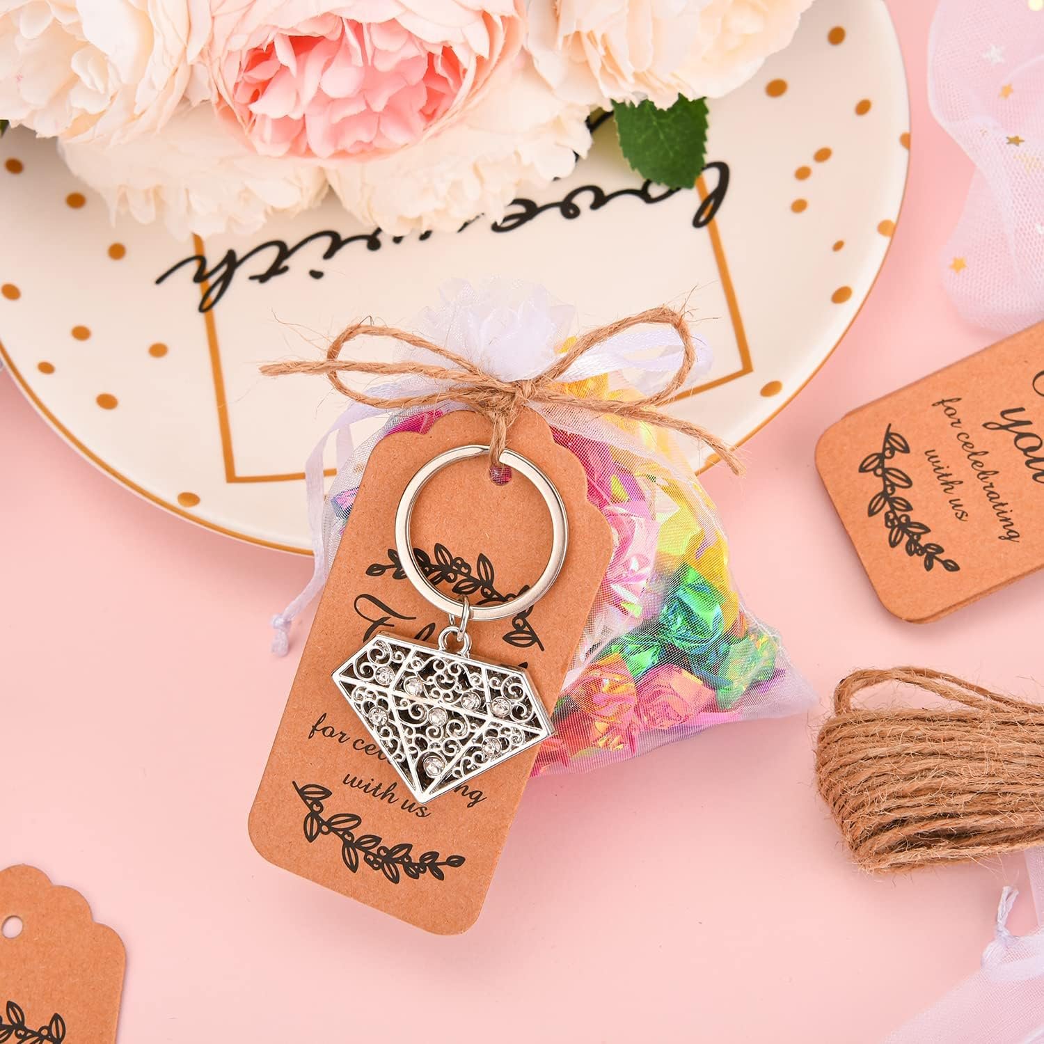 24Pcs Butterfly Design Keychain&Keyring Favors - Image 7