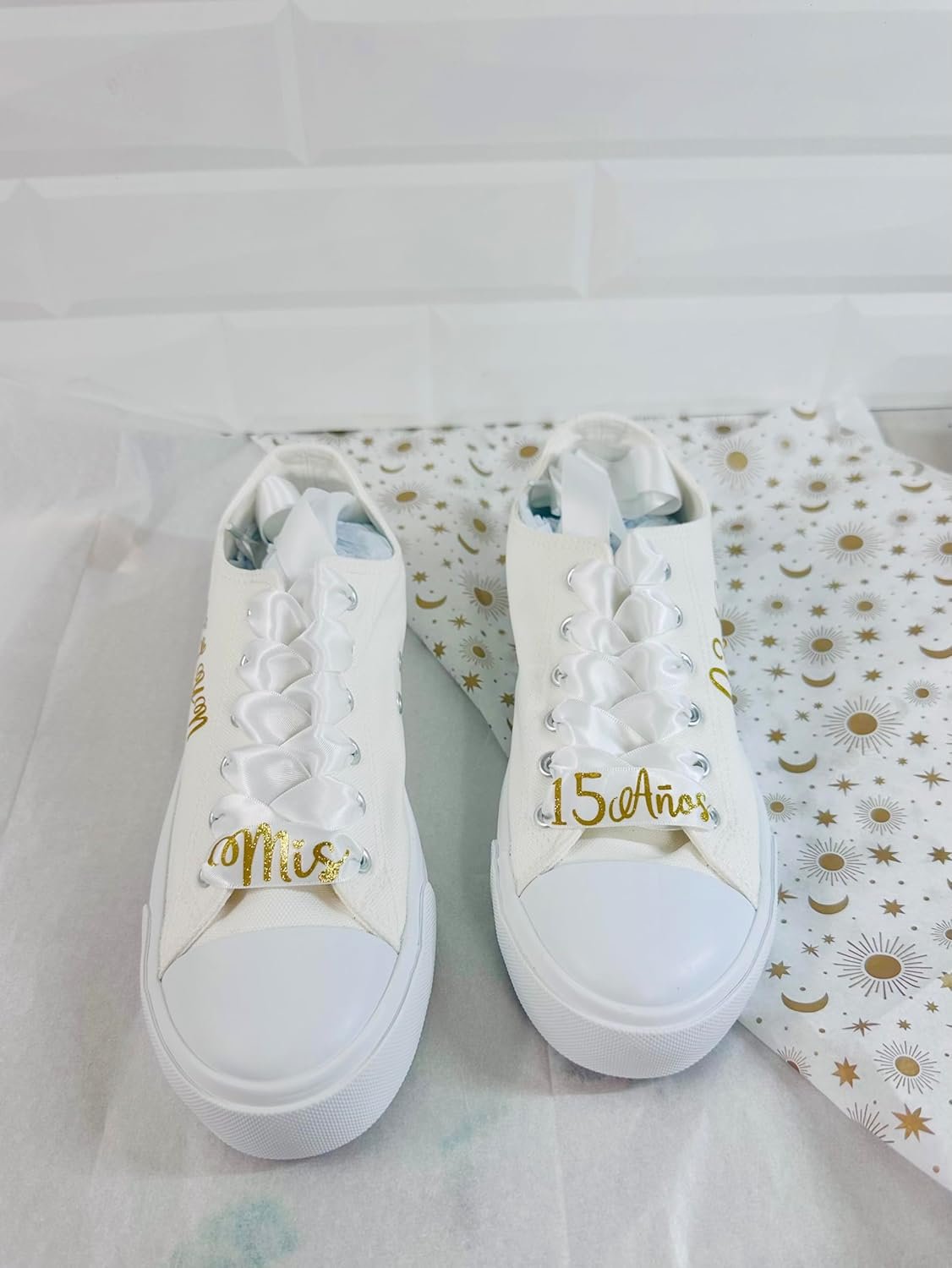 Mis 15 años Personalized Shoes, Quinceañera Sneakers-Custome Shoes (10) - Image 2