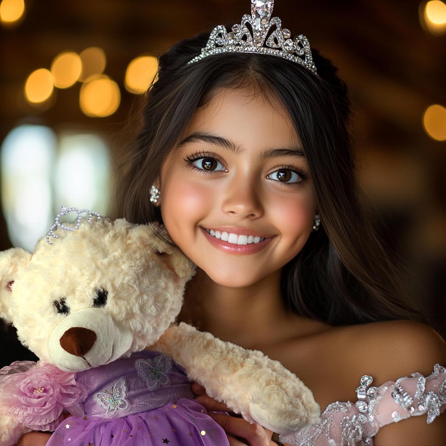 Quinceanera Doll Quince Teddy Bear with Dress,15 Birthday Decorations for Girls Quinceanera Gifts,OSO De Peluche para 15 Años Con Vestido,Centro De Mesa Muñecas para 15 Años Quinceañeras - Image 6