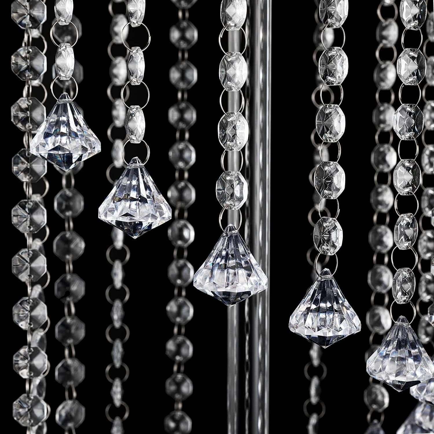 Wedding Centerpieces Decoration Flower Vase, Elegant Acrylic Crystal Stand -2 Pcs 23.6inch High Party Tables Decorations, Dining Table Chandelier Centerpiece Stands - Image 5