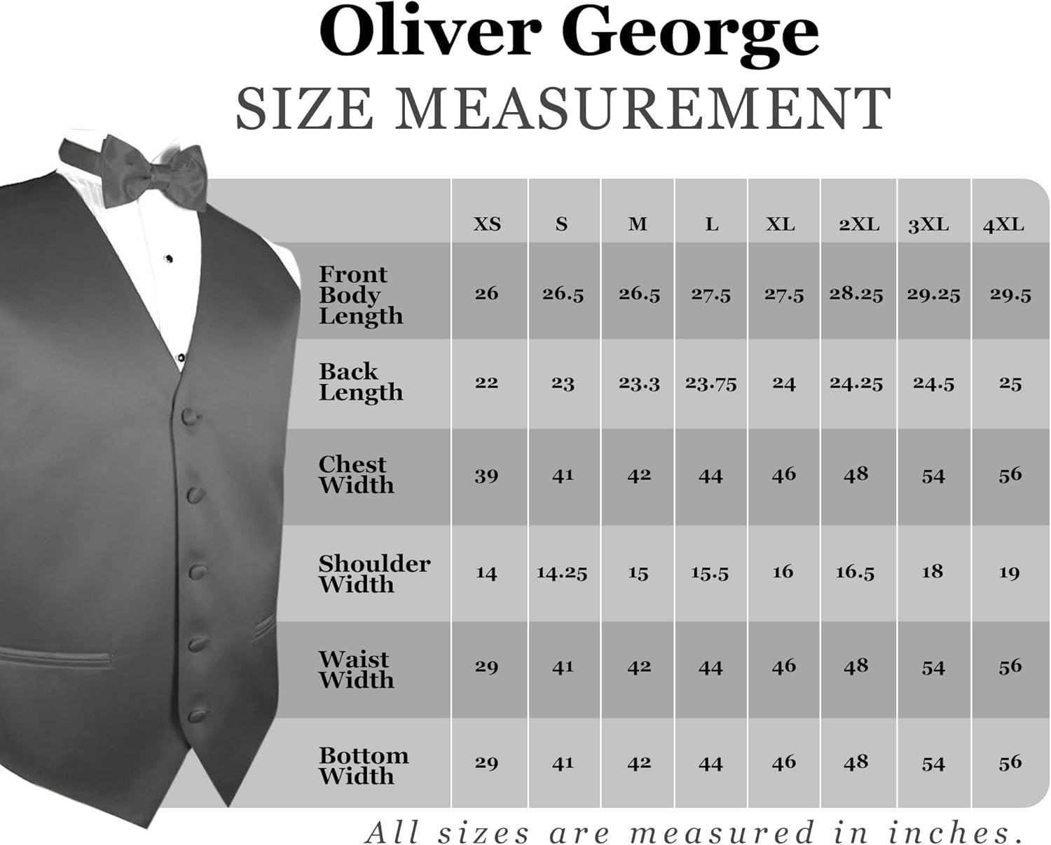 Men's Solid Formal Waistcoat Tuxedo Dress Vest Bow Tie Set for Suit or Tuxedo - Image 7