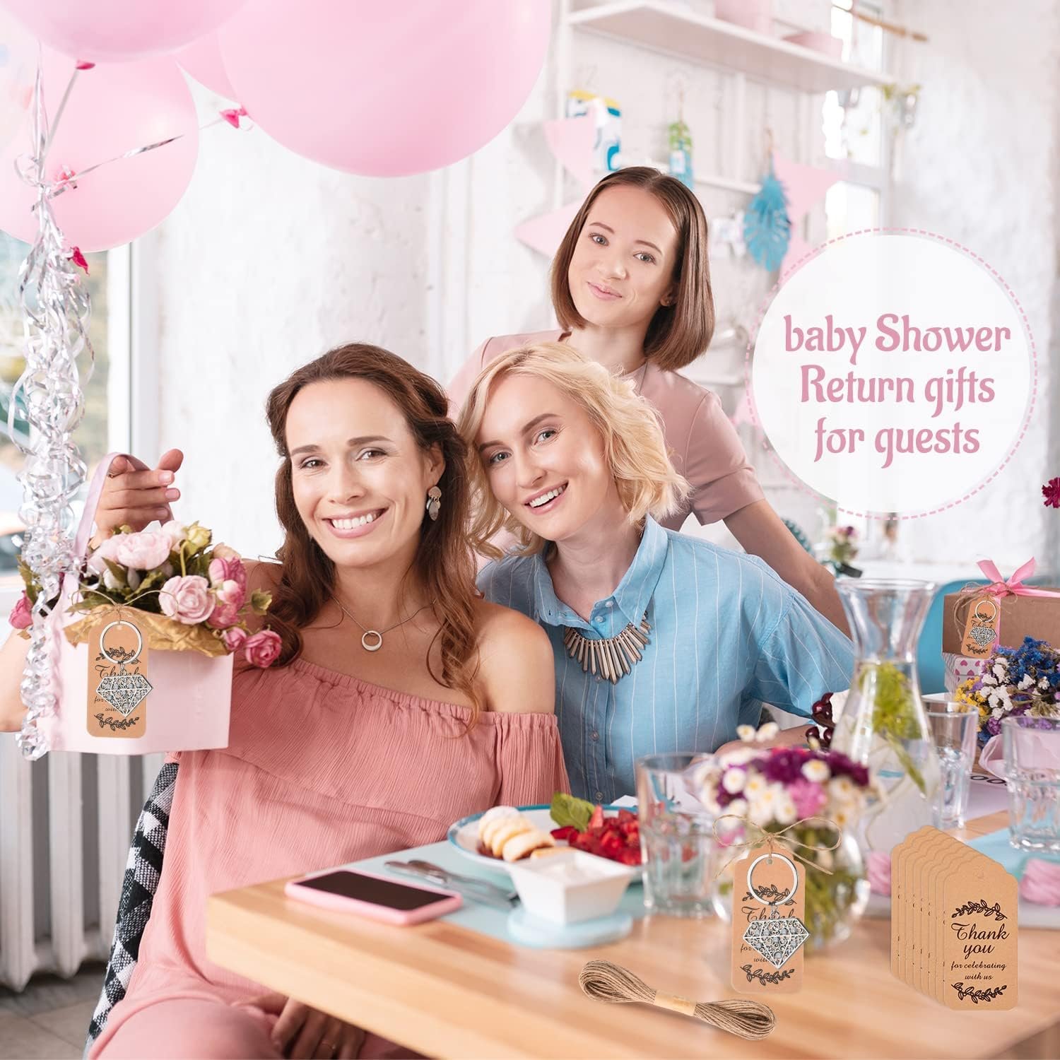 24Pcs Butterfly Design Keychain&Keyring Favors - Image 8