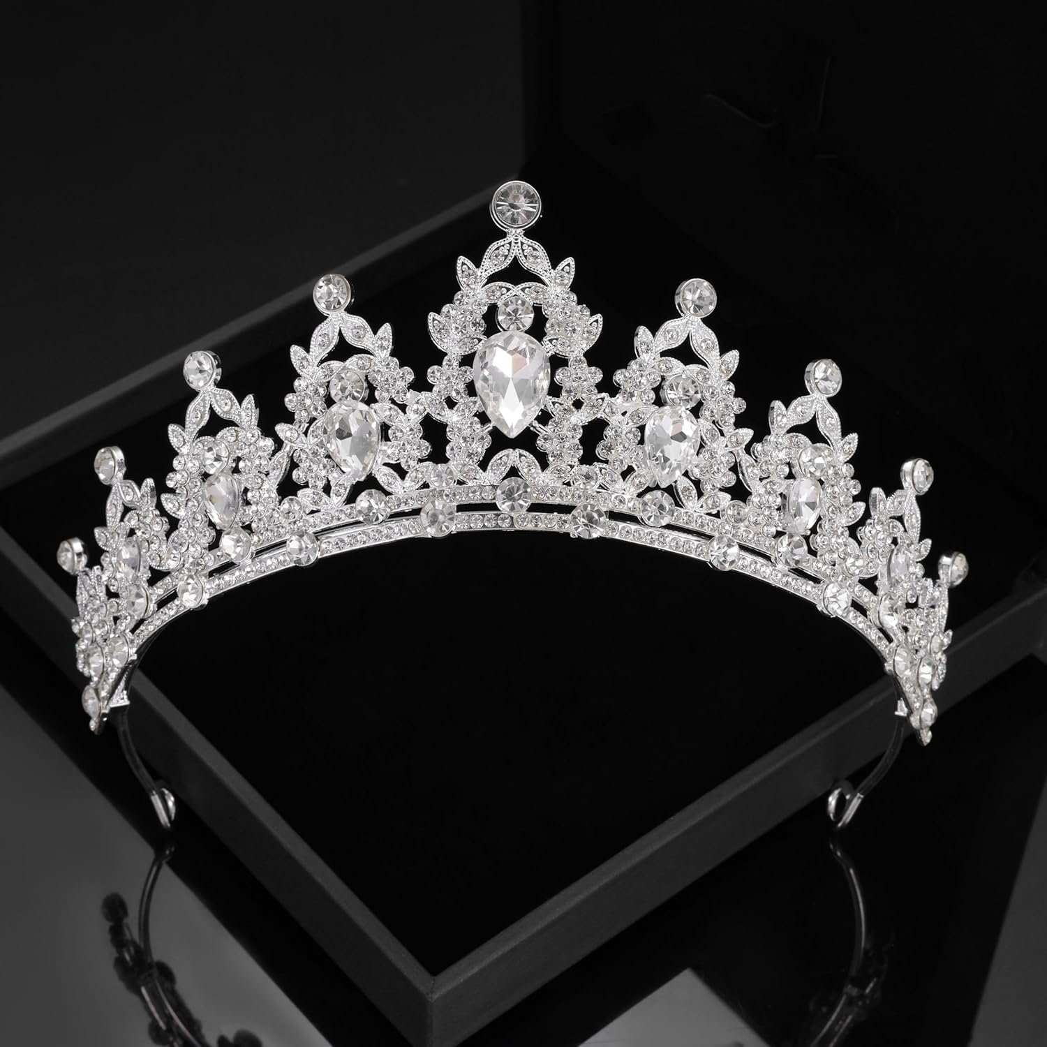 Crystal Tiaras and Crowns for Women Princess Girls,Jeweled Wedding Tiara for Bride,Birthday, Cosplay - Image 7